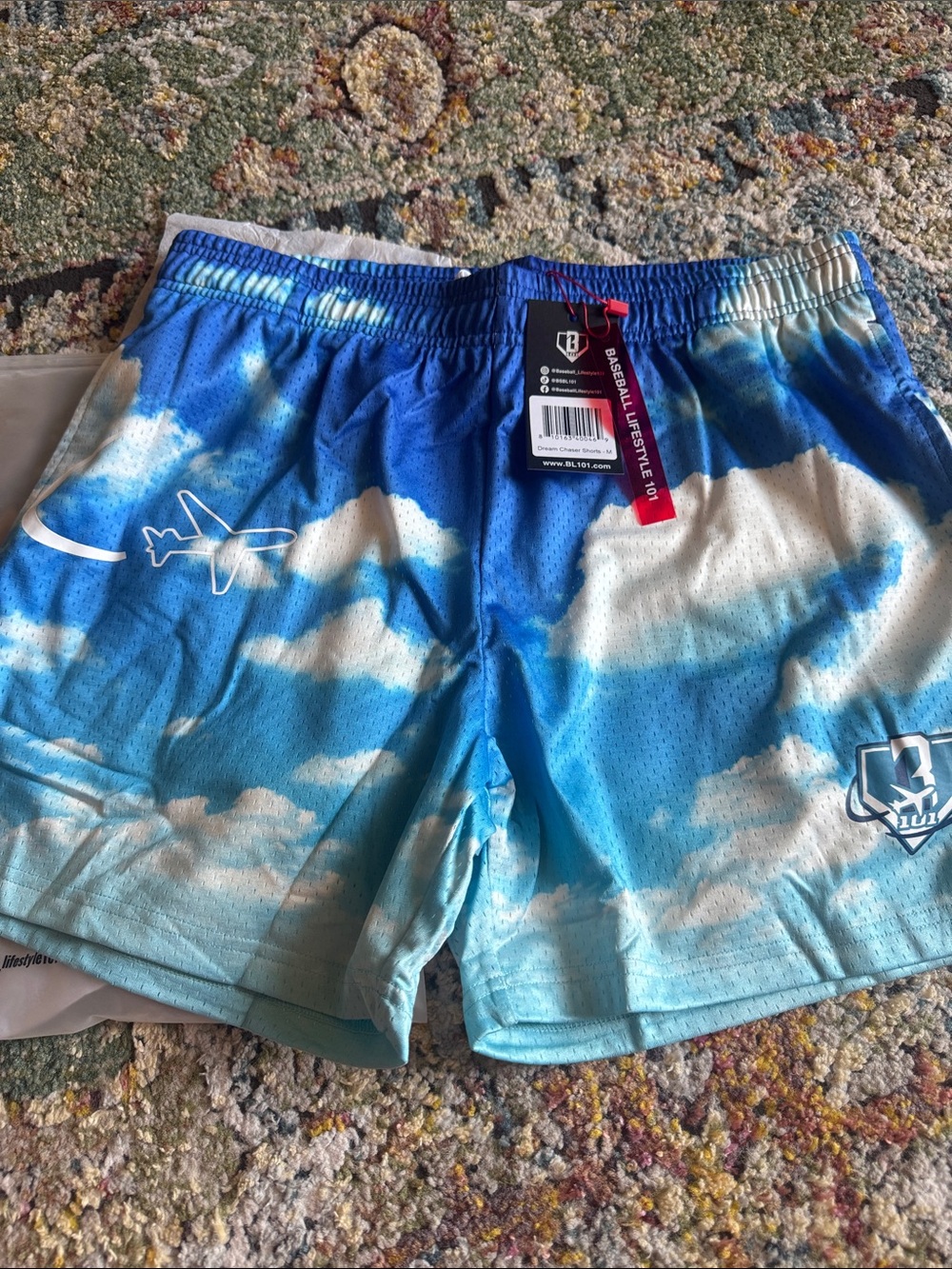 BASEBALL LIFESTYLE 101 DREAM CHASER MENS SHORTS IN SZ MED…NWT